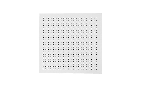 Perforated gypsum laminate