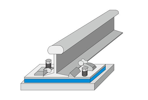 Elastic baseplate pad of rail fastener