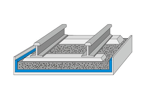 Elastic ballast pad